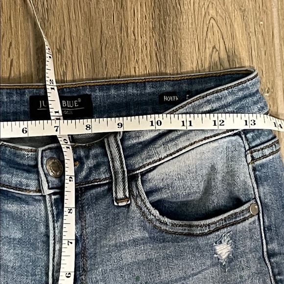 Judy Blue Lucky Charms Paint Splatter Boyfriend Distressed Jeans Vintage Slim - Picture 9 of 15